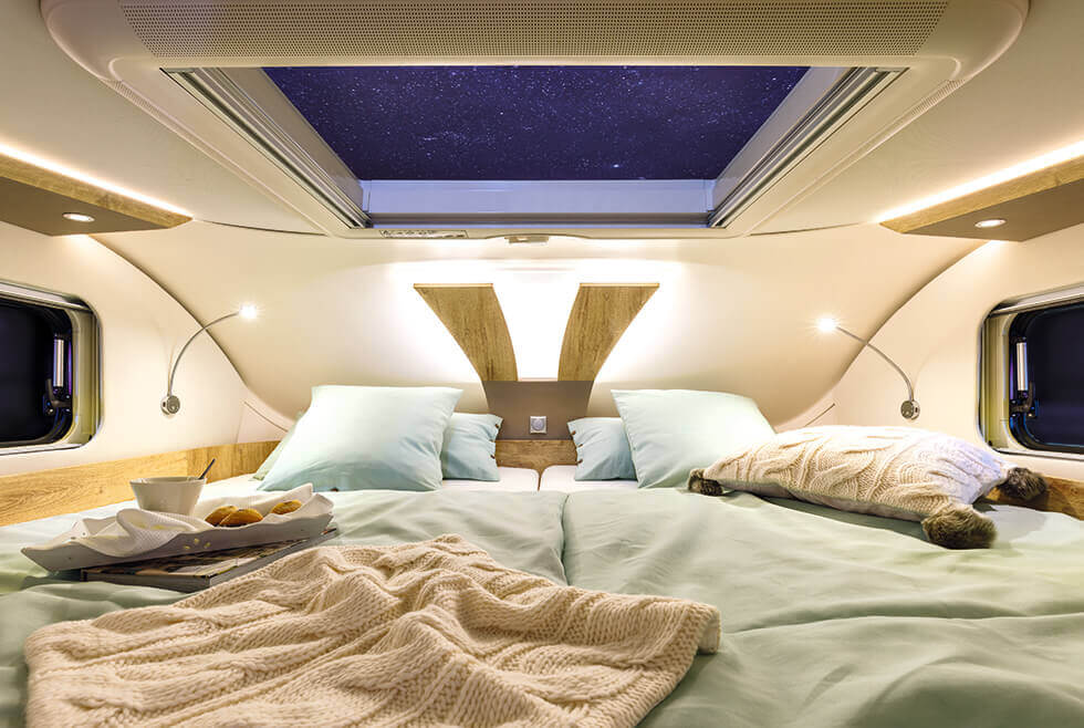 Riesige Auswahl an Schlafmöglichkeiten Riesige Auswahl an Schlafmöglichkeiten